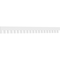 Ekena Millwork Elizabeth Architectural Grade PVC Dentil Trim, 7"H x 1"P x 93 3/8"L DENP07ELZ00 - alternate 1